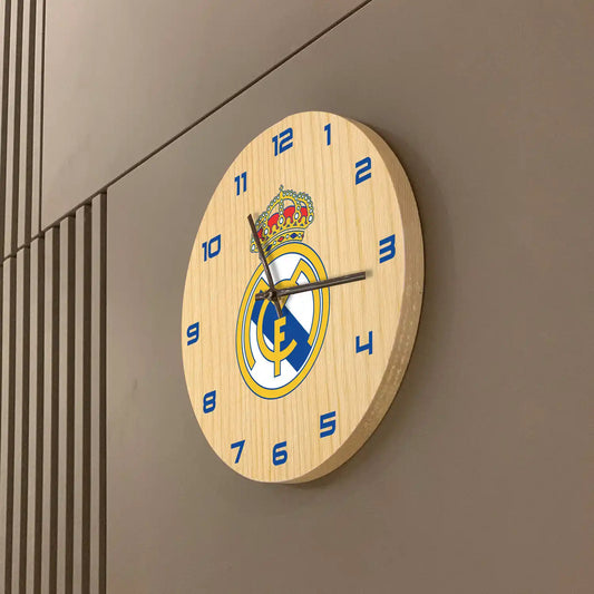 Real Madrid logo Wooden Clock