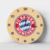 FC Bayern Munich logo Wooden Clock