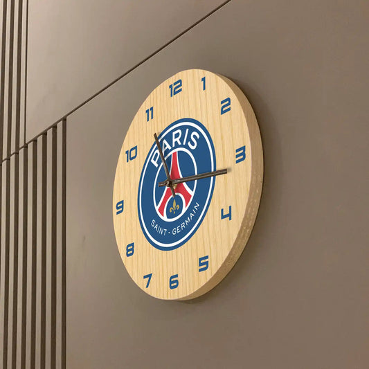 Paris Saint-Germain F.C. logo Wooden Clock
