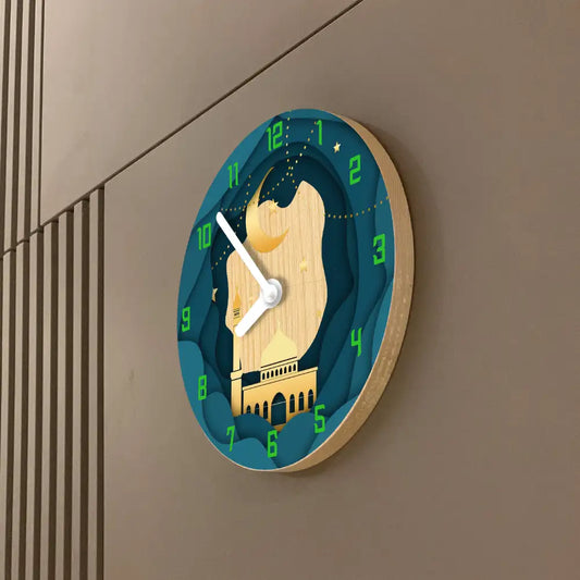 Eid 3D Wooden Clock