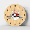 Kaba Sharif Sketch Wooden Clock