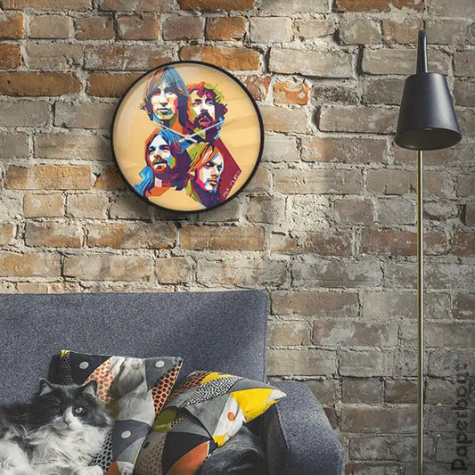 Pink Floyd Artists wall clock