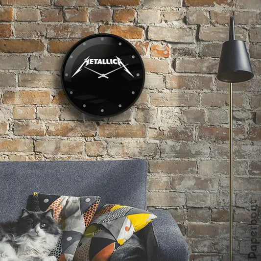 Metallica Black wall clock