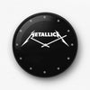 Metallica Black wall clock