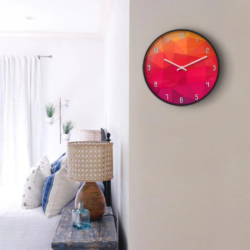 Vivid Brushstroke Art Wall Clock
