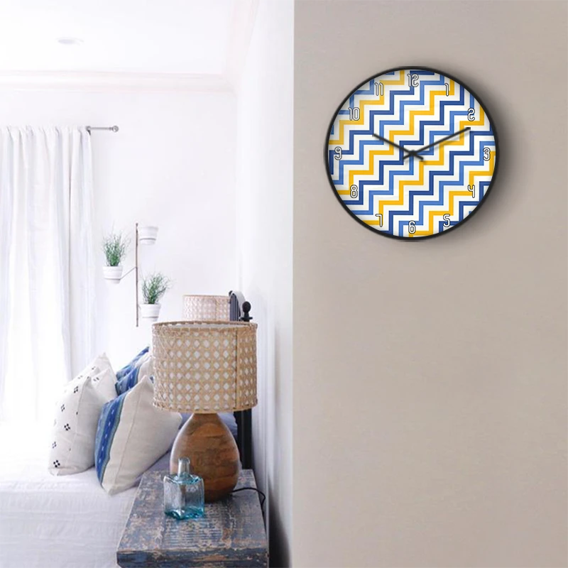 Warm Boho Sun Wall Clock