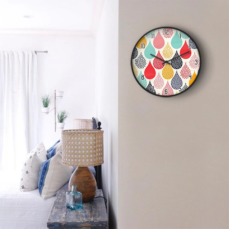 Pastel Terrazzo Speckle Wall Clock