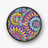 Delicate Floral Line Art Wall Clock