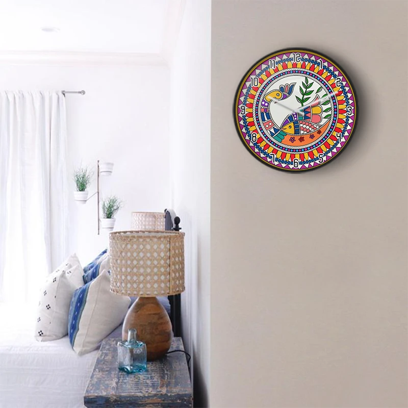 Modern Abstract Leaf Wall Clock