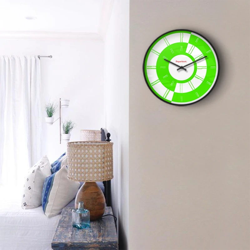 24 Hours Day & Night Dial Light Wall Clock
