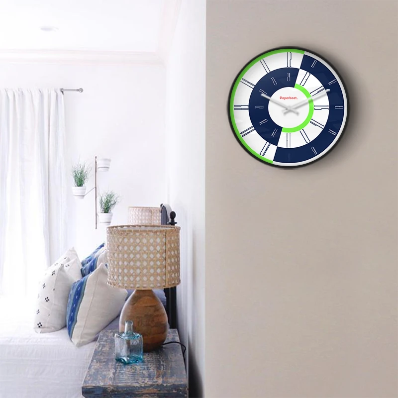24 Hours Day & Night Dial Dark wall clock