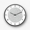 Pi Symbol Mathematical Spiral Wall Clock