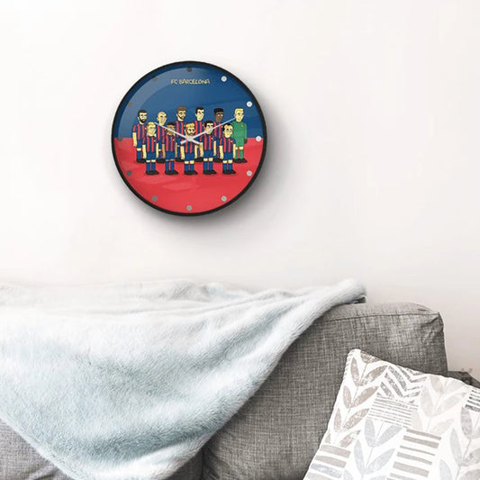 Barcelona Cartoon legends wall clock