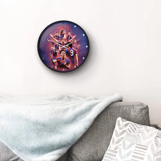 Barcelona legends wall clock