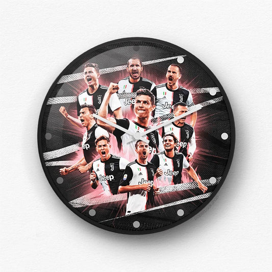 Juventus legends wall clock