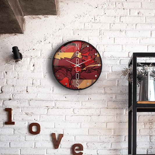 Narcos comics wall clock