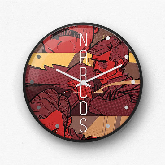 Narcos comics wall clock