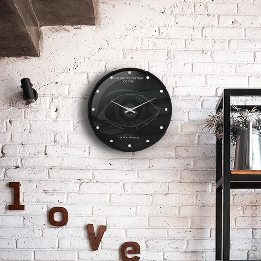 Black Mirror eye Wall Clock