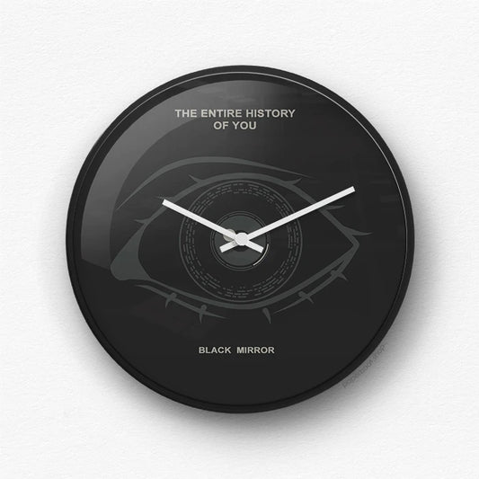 Black Mirror eye Wall Clock