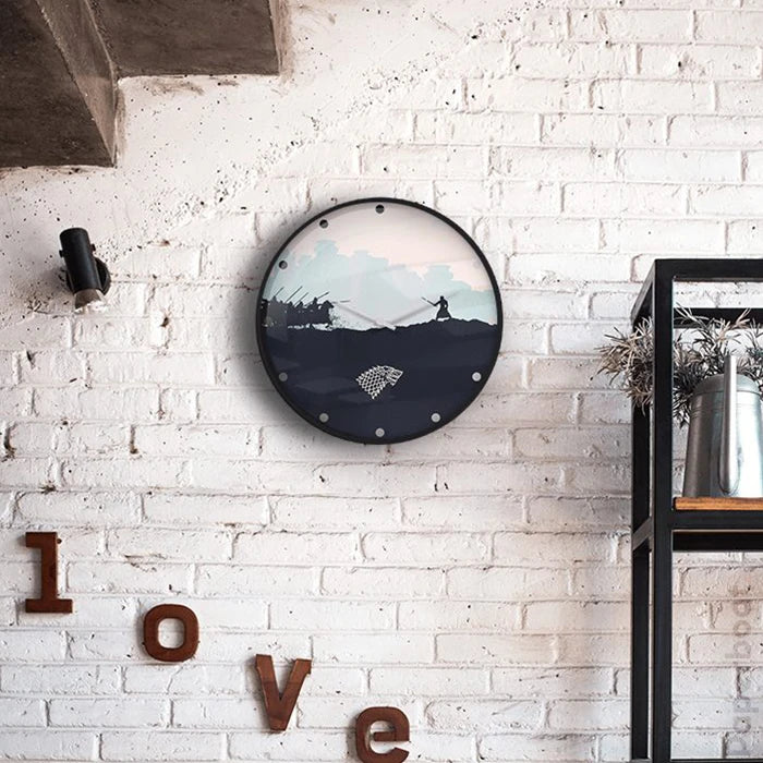 Game of Thrones House Stark wall clock