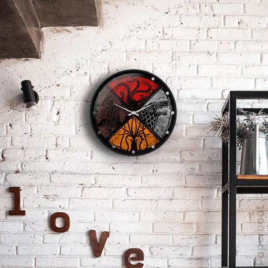 Game of Thrones Noble Houses logo wall clock
