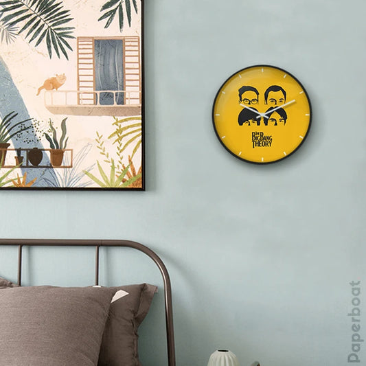 The Big Bang Theory Yellow Wall Clock