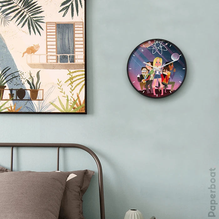 The Big Bang Theory cartoon Wall Clock