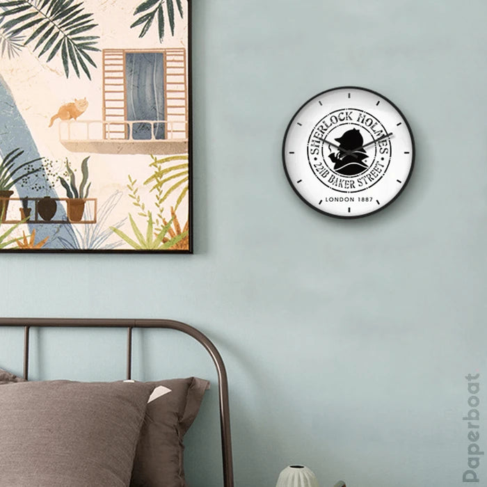 Sherlock Logo Wall Clock
