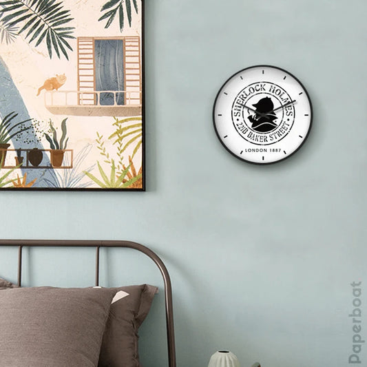 Sherlock Logo Wall Clock
