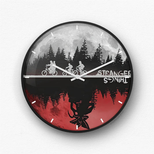 Stranger things reflection Wall Clock