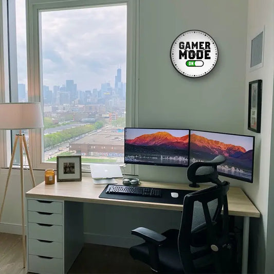 Gamer Mode On Wall Clock