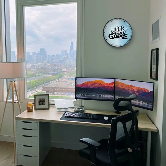 Eat Sleep Game Wall Clock