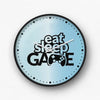 Eat Sleep Game Wall Clock