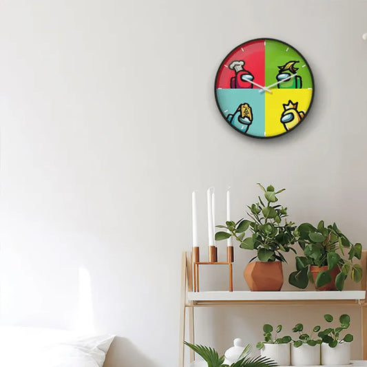 Among Us game color Wall Clock