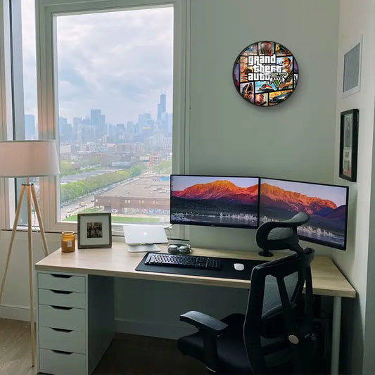 Grand Theft Auto V cover Wall Clock