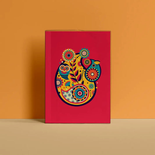 Bengali red mandala Notebook