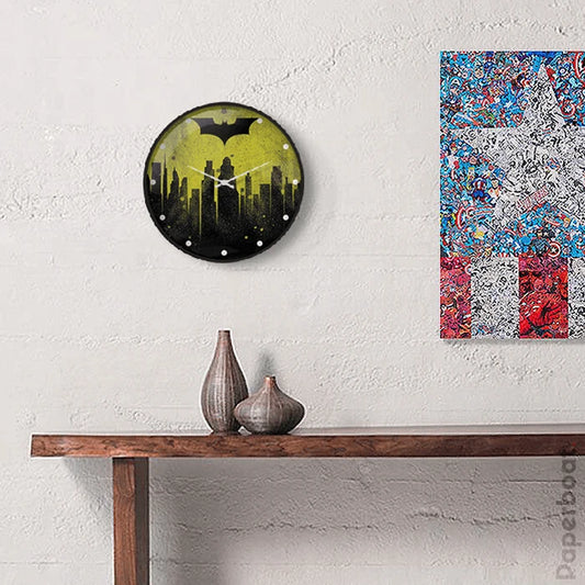 Batman Yellow Wall Clock