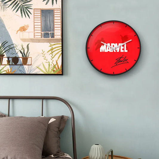 Marvel Solid Red wall clock