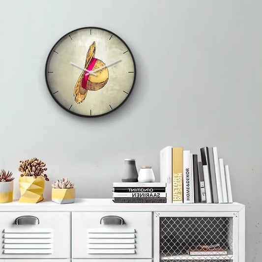 One Piece Hat Wall Clock