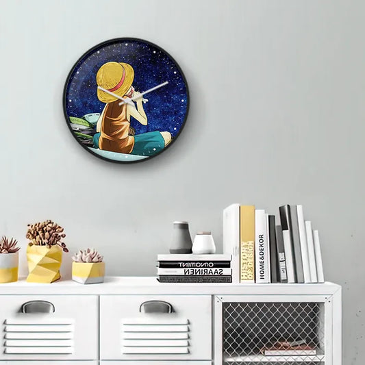 One Piece Luffy & Hat Wall Clock