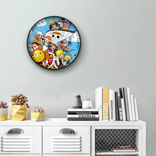 One Piece Characters Together Wall Clock