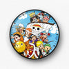 One Piece Characters Together Wall Clock