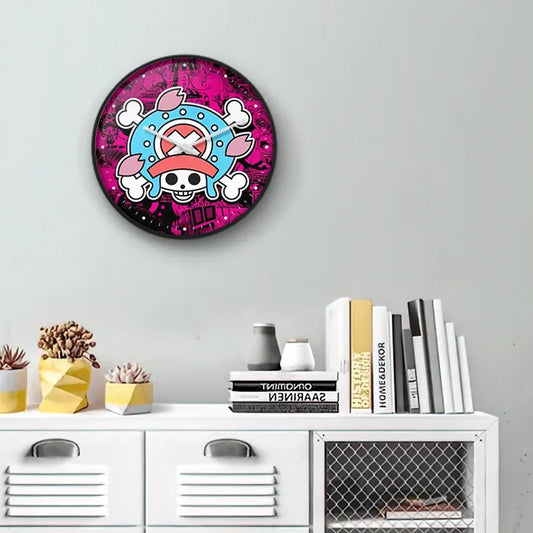 One Piece Blue Wall Clock