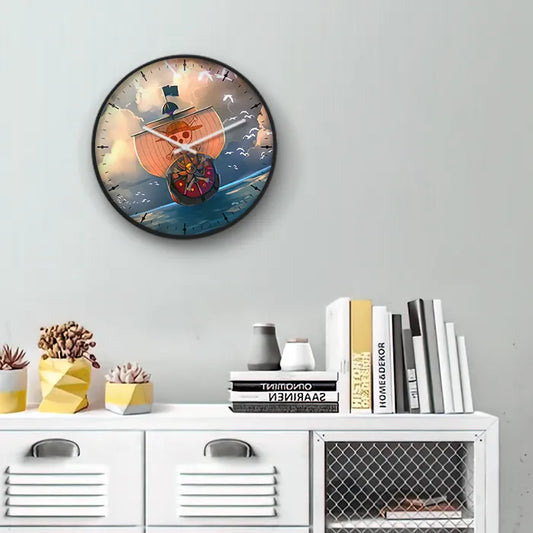 One Piece Boat Wall Clock