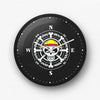 One Piece Compass Wall Clock