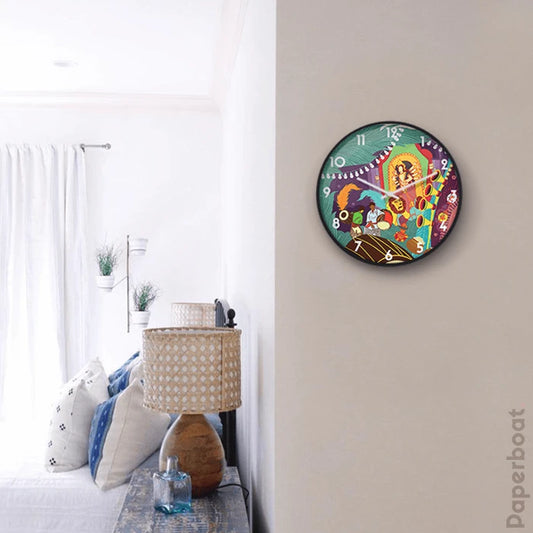 Durga Festival Wall Clock