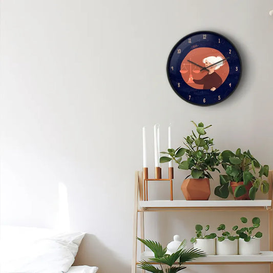 Libra Zodiac Sign Wall Clock