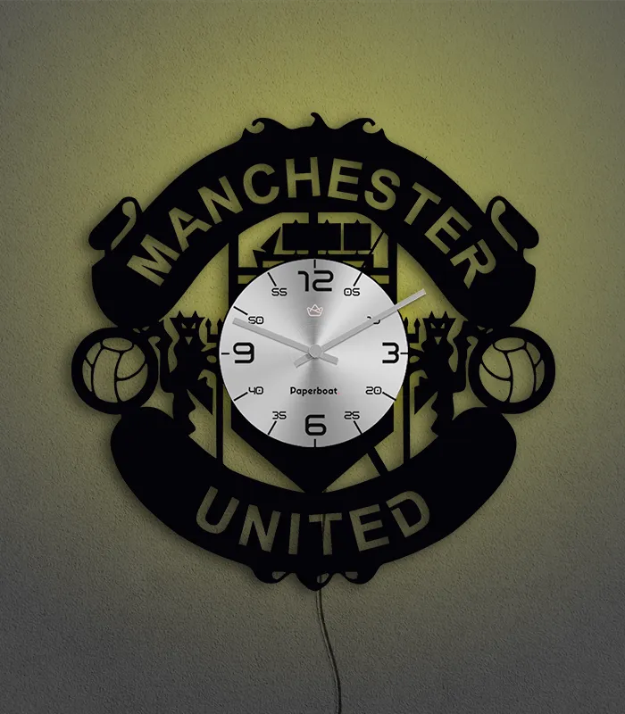 Manchester United Vinyl Wall Clock