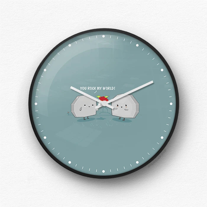 You rock my world Wall Clock