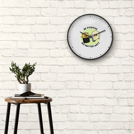 Be positive Wall Clock